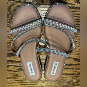 Steve Madden Size 8 Rhinestone Sandals